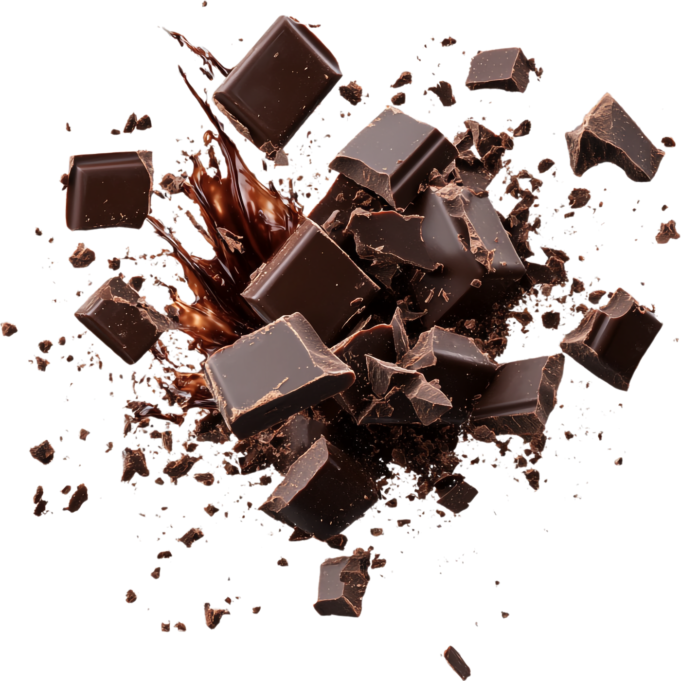 Éclats de chocolat noir issus du cacao ivoirien